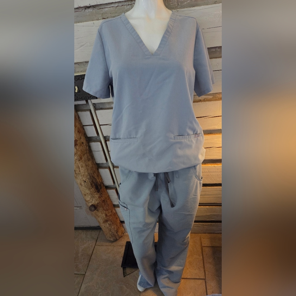 Light Blue Scrub Set